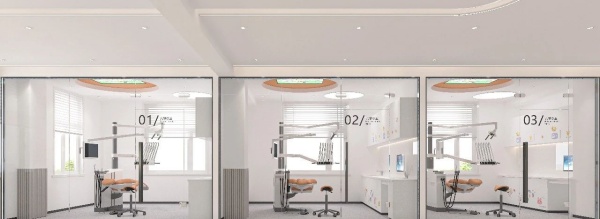 1800㎡口腔医院展厅设计案例展示